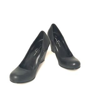 Black Jessica Simpson Wedges LIKE NEW